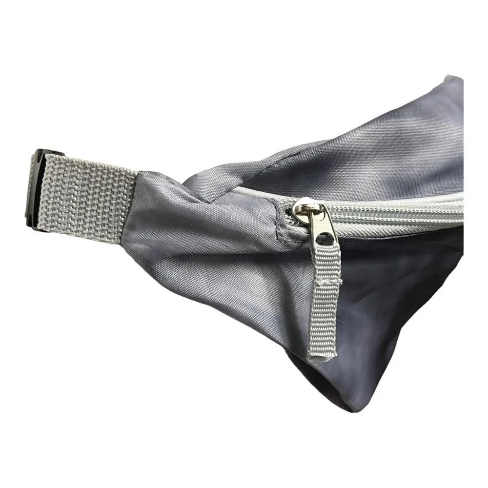 ZGiRLS Belt Bag Gray Fanny Pack Lightweight‎ Adjustable Logo Pouch Sporty Small